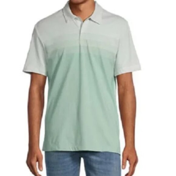 Van Heusen Other - Van Heusen Ombre Colorblock Mens Classic Fit Short Sleeve Polo Shirt Size S